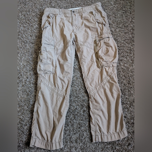 Polo Ralph Lauren Military Spec Surplus Fit Beige Cargo Pants Men's 36